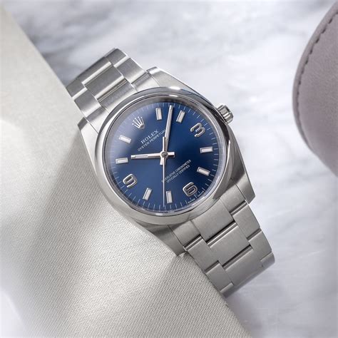 rolex oyster blaues zifferblatt|rolex oyster perpetual.